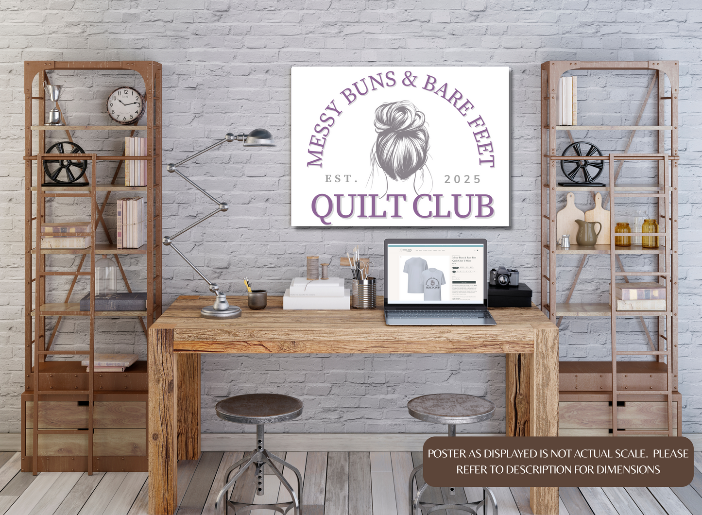 Messy Buns & Bare Feet Quilt Club Poster