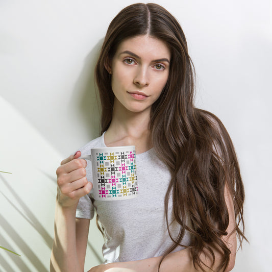 Bold Quilt Blocks Glossy Mug